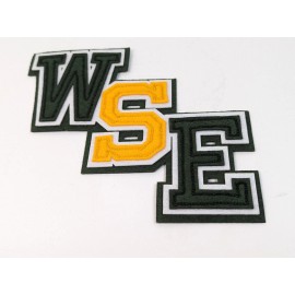 Buffalo New York West Seneca East WSE School Letterman Patch Sports Green Yellow