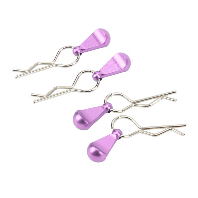 4Pcs Metal RC Car Body Clips with Pull Tabs for