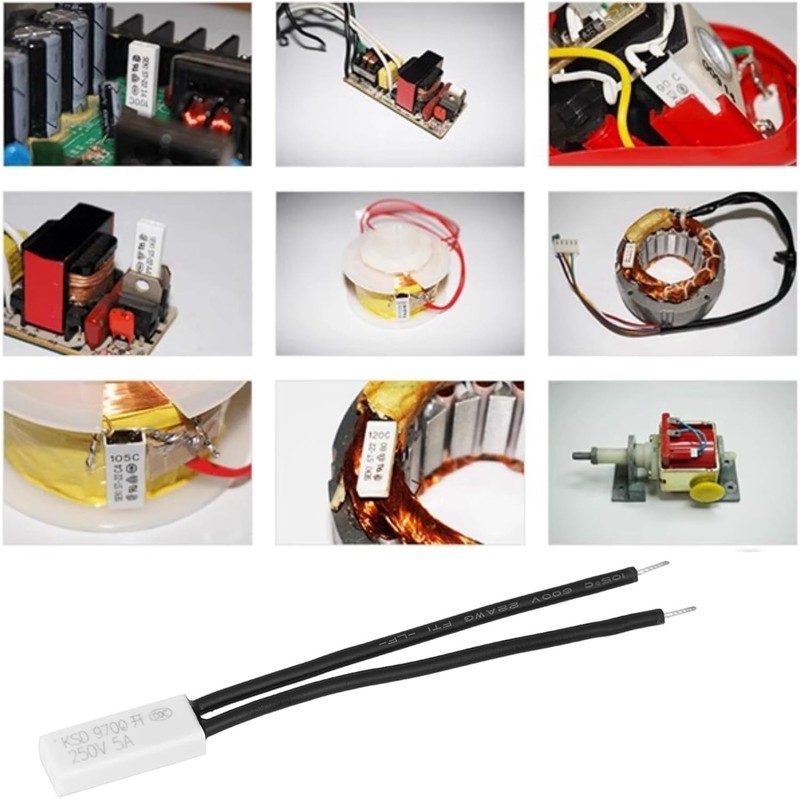 Pack of 10 KSD9700 Temperature Switch, Normally Open Temperature Switch,