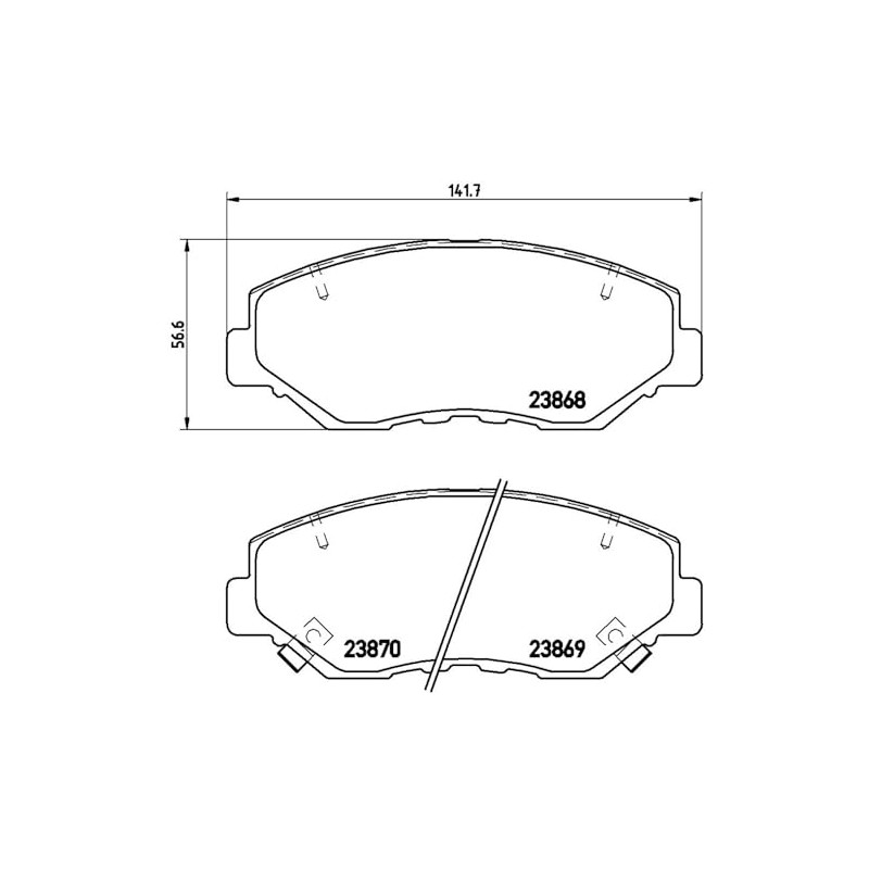 BREMBO Balatas Bajos Metales Delanteras Compatible con HONDA CR-V de