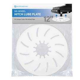 scottchen PRO 5th Wheel Hitch Lube Plate 12in RV Camper Trailer Fifth Wheel Plate - 1Pack
