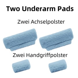 SPRING SEAON Crutch Pad Set, Crutch Pads (2 Pieces), Memory Foam with Non-Slip Technology, Breathable Grip Covers for Adults, Seniors, Easy to Clean