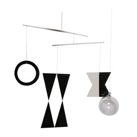 Luwecf Montessori Mobile Toy Kids Development Toys Montessori Black and Toy Baby Activity Toys for Children, Need to Assemble