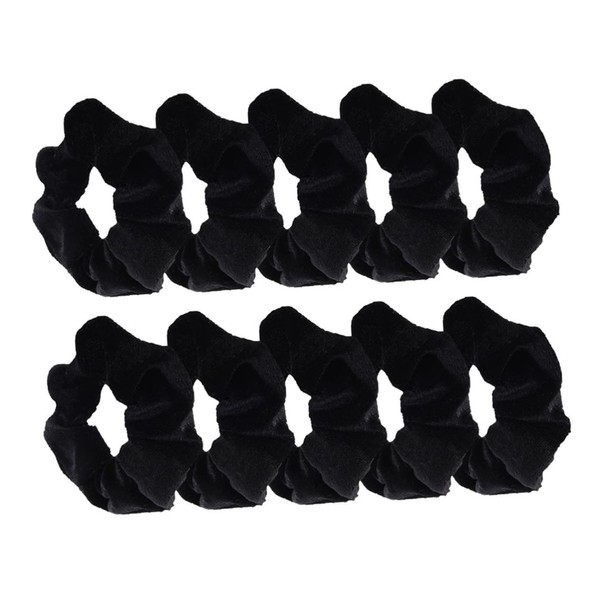 Minkissy 10pack Velvet Hair Scrunchies No Damage Elastic Hair Bands