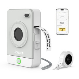 Joysea Label Maker Machine with Tape OP1 Mini Sticker Printer for Home, Bluetooth Thermal Labeler with Multiple Templates for Office Organization, Gray