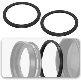 YINETTECH Pack of 2 95 mm to 82 mm Step-Up Camera Filter Ring with Cleaning Cloth Anodised Aluminium Filter Adapter Ring for 95 mm Camera Lens and 82 mm UV CPL ND Filter