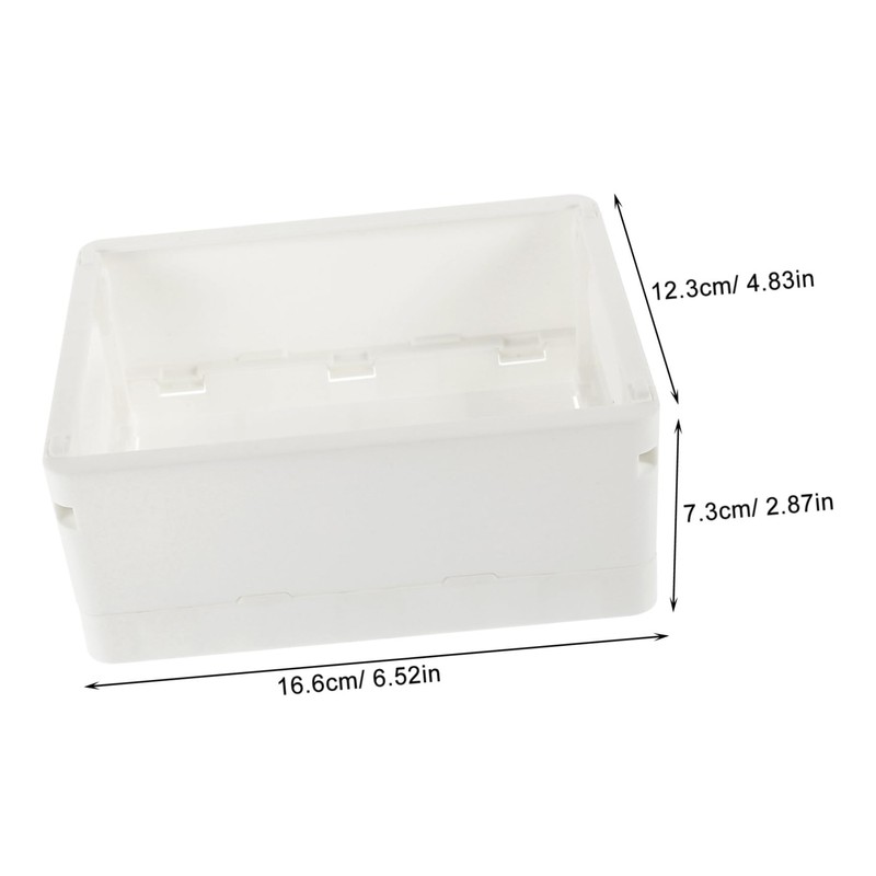 LABRIMP 4pcs Decorative Storage Baskets for Organizing Small Folding Crates
