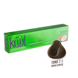 KÜÜL - Color System Tinte Permanente para Cabello Tono 7.1 90 ml, con Aceite de Coco, Filtro UV y Colágeno, Prolonga Intensidad del Color, Aporta Hidratación, Brillo y Sedosidad, Coloración Cabello