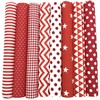 EDGEAM Pack of 8 Fabrics for Sewing 50 x 50