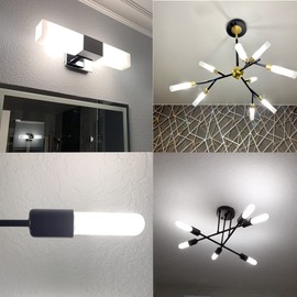 XININSUN T10 led Bulb, Dimmable T10 Frosted led Light Bulbs,8W Led Tube Bulbs, 60-75 Watt Equivalent,4000K Daylight White,E26 Base Bulb for Desk Lamp,Bathroom,Cabinet Display...(Milk White-3 Pack)