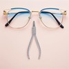 Operitacx Metal Eyeglass Repair Pliers Nose Pad and Arm Adjusting