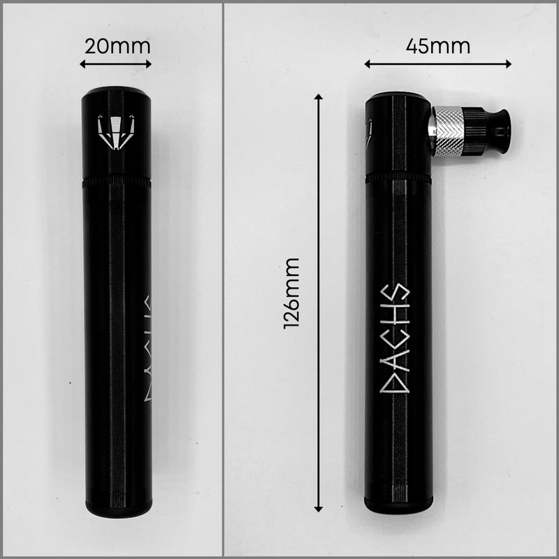 DACHS Mini Bicycle Pump with Bracket - High Pressure, Lightweight,