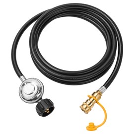12ft Quick Connect Propane Hose F271803 Replacement for Mr Heater Adapter Hose with Regulator, 3/8 inch Quick Connect x QCC1 Propane Tank Connection