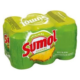 6 Pack Sumol Ananas Pineapple Soda Portugal 11.15 Oz.