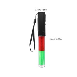 GARVALON Luminous Stick for Concerts, Luminous, Reusable Cheer Stick with LED Warning Light and Hook, Portable for Parties and Evacuations, High Brightness, Stable and Durable