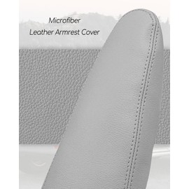 AUGREX Auto Armrest Cover Fit for Lexus GX470 2003 2004 2005 2006 2007 2008 2009 Microfiber Leather, A Pair of Grey