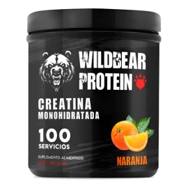Creatina Monohidratada Wild Bear 500g Sabor Naranja 100 Porciones                                                                                     