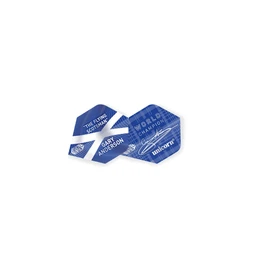 Unicorn Darts Gary Anderson World Champion Ultrafly Flights, Blue/White, Big Wing