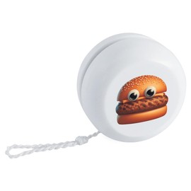 Azeeda 'Funny Burger Face' Retro Style Yo-Yo (YY00050026)