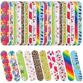 Sumind 100 Pack Nail Files Double Sided Emery Boards Manicure Tools (3.54 x 0.79 x 0.16inch)