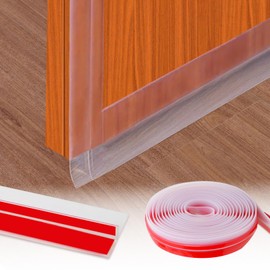 T-Shaped Silicone Seal Strip, Draft Stopper for Side of Door Windows and Gaps, 10Ft Clear Door Sealer Weather Stripping Door Seal Strip for Windows Gap (10 Ft)