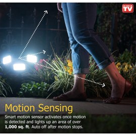 Bell+Howell Bionic Flood Light Original, Solar Lights Outdoor Waterproof- 50% Brighter 108 COB-LED's w/Motion Sensor 180° Swivel, Adjustable Panels for Garden, Lawn and Patio As Seen On TV