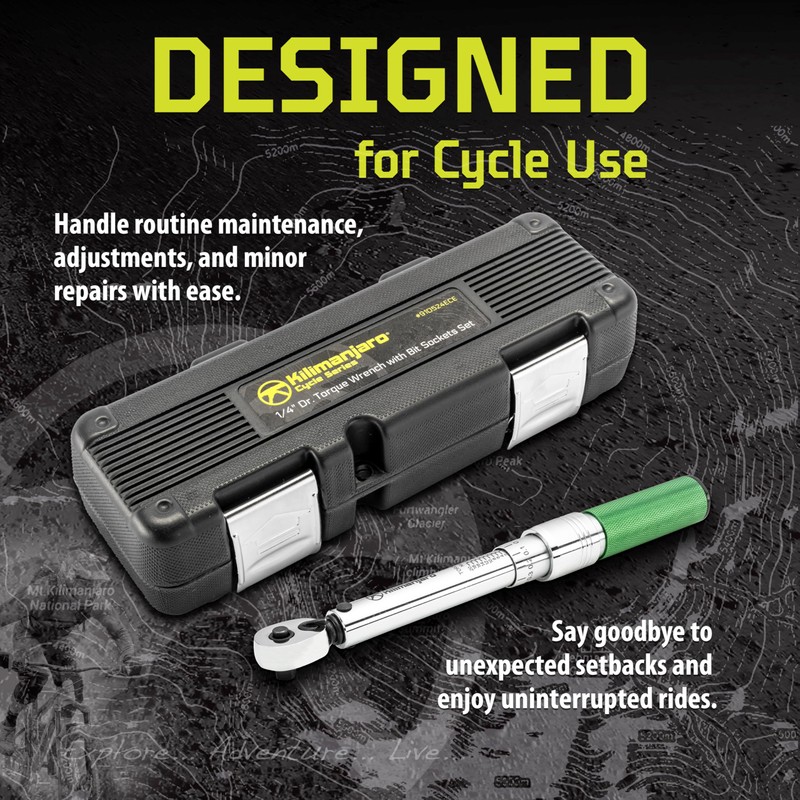 Kilimanjaro 1/4-Inch Drive Click Torque Wrench Set – 2 to