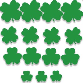 VictoryStore St. Patrick's Day Green Shamrocks, Set of 45 Green Corrugated Plastic, Waterproof