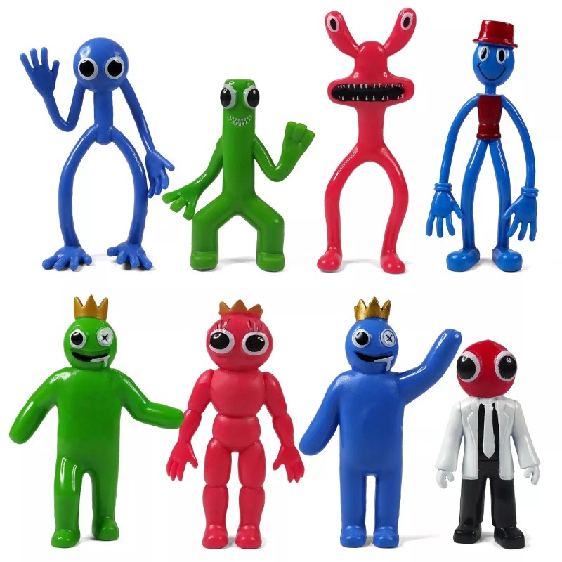 Toysvill 8Pcs Rainbow Friends Action Mini Figures Toy Game Character