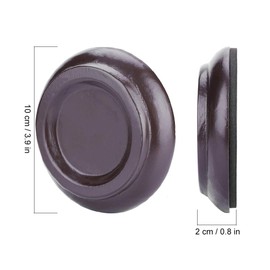 Piano Caster Set of 4 EVA Anti-Slip Pads Piano Foot Cups 3 Colors Shock Absorbing Moisture Protection Floor Protection Piano Accessories (Brown)