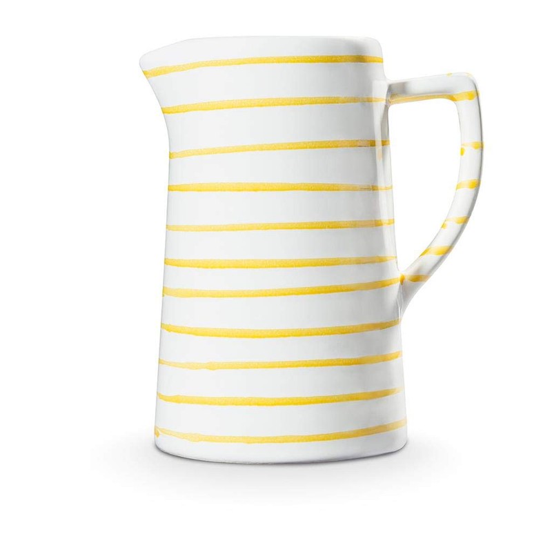 Gmundner Keramik Manufaktur 0101KRWA07 Gelbgeflammt Water Jug 0.7l