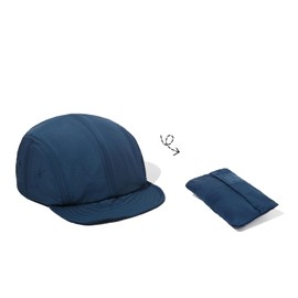 Clakllie Flat Brim Snapback Hat Waterproof Short Bill Hats Folding Quick Dry Hat Adjustable Baseball Cap Summer Outdoor Cap,Blue