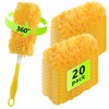 20 Pack Duster Refills Compatible with Flash Dust Magnet, 360°