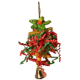 Super Bird Creations SB971 XMAS Crinkle Little Star Bird Toy, Small Bird Size, 6" x 2"