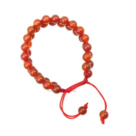GEMSCITE Red Carnelian Natural Chakra Healing Power Crystals Double Layer Stone Beads Gemstone Meditation Relax Anxiety Macrame Bracelet for Unisex
