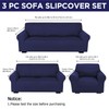 Peryiter 3 Pcs Slipcover Set for Couch Furniture Covers for