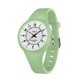 Kids Watches for Boys and Girls, 50M Waterproof Analog Kids Watches, Learning Time, Kids Watch, Easy to Read for 3-12 Years, Great Gift for Kids, Green, Bracelet