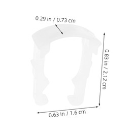 GANAZONO 200pcs Oil Pipe Buckle Hose Stainless Steel c Clamps Tubing Spring Clips One-line Clip Fixed Metal Clamp Transmission Line Clips Brake Tubing Clamp Small Clamps Plastic White