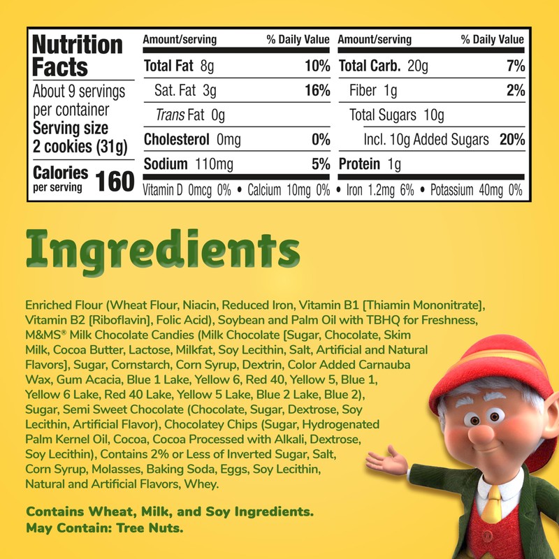 Keebler Chips Deluxe Chocolate Chip Cookies with M&M's, 9.75 oz