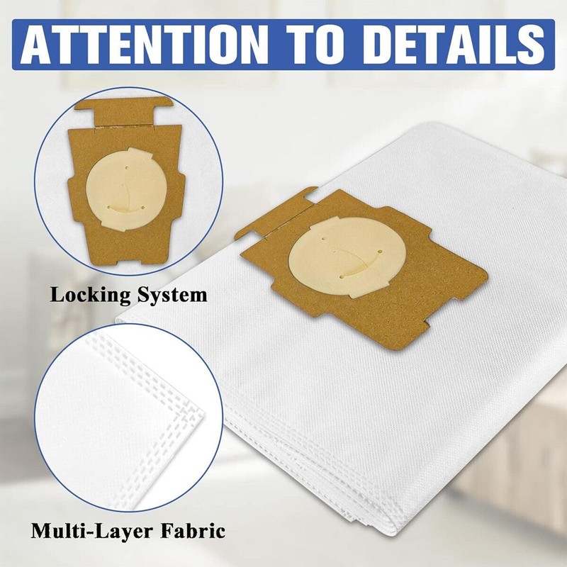 6 Pack Compatible With Kirby Vacuum Bag Style F For