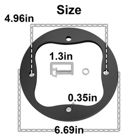 3PCS Deck Spindle Reinforcement Repair Rings with Bolts Fit for MTD Cub Cadet Mower RZT50 RZT54 918-04126 918-04125 918-0671B 918-04608A 618-04636 618-04865A 918-0463 918-04865A LX500 LT1050