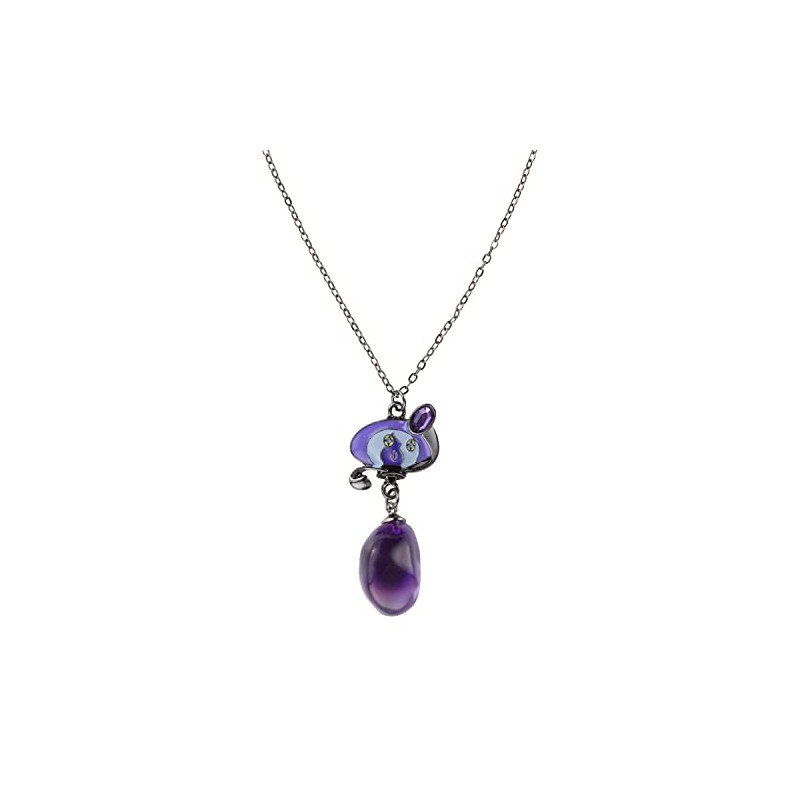 Pokemon Center Original Necklace SHINKA NO ISHI Lampler & Yami