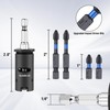 WORKPRO Drywall Screw Setter/Extractor Impact Bit Holder, Fits Any Standard
