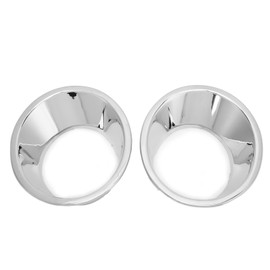 2pcs Car Front Fog Light Lamp Cover Trim Ring ABS Sliver Replacement for X5 2000‑2003