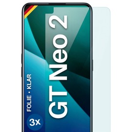 moex FlexProtect Screen Protector Compatible with Realme GT Neo 2 Screen Protector Only 0.2 mm Thin, HD Ultra Clear and Extra Scratch-Resistant - Pack of 3