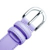 Biagiotti Women's Genuine Leather Thin Belt with Box, Violet 3