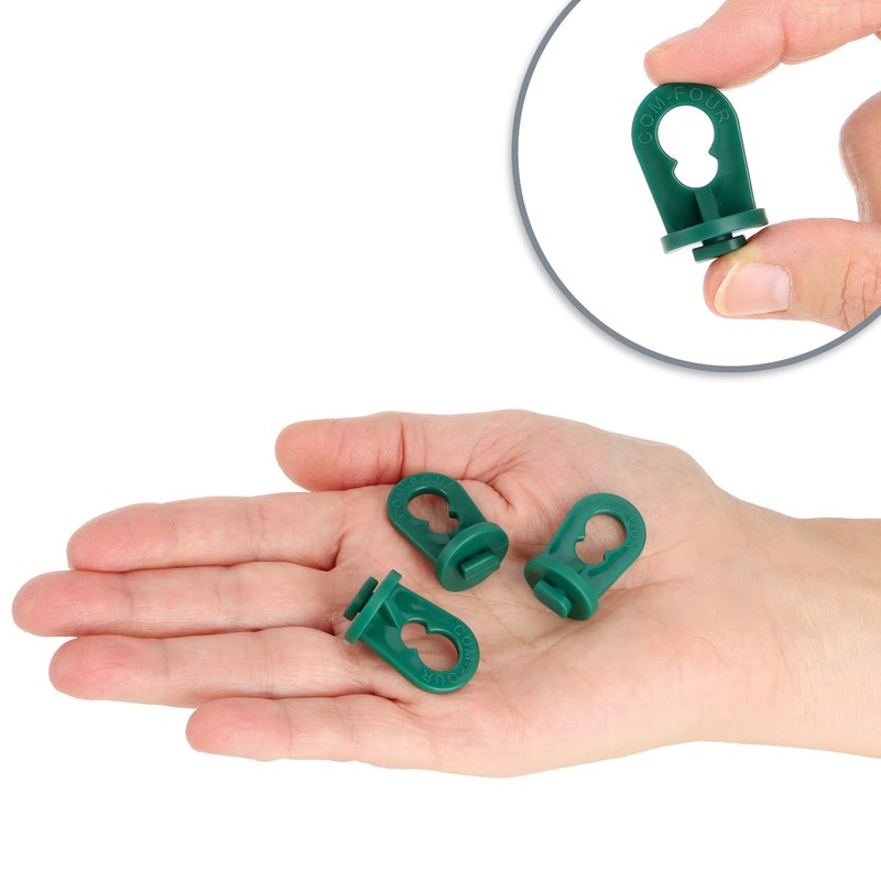 com-four® 100 x Greenhouse Clips, Hanging Devices for Greenhouse and