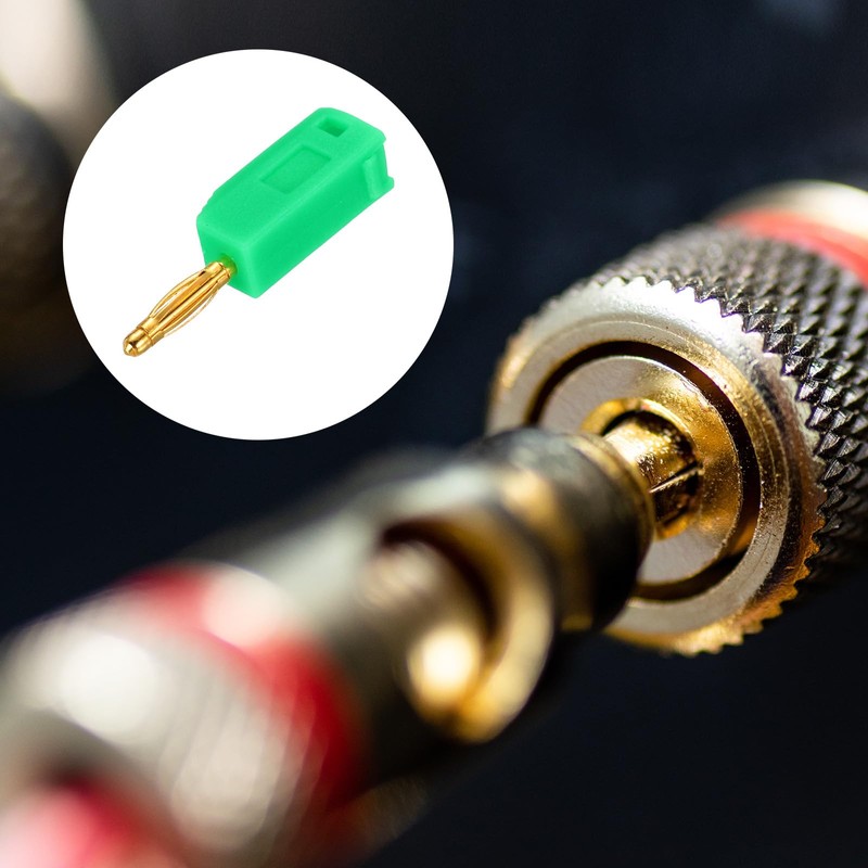 sourcing map 10 Pcs 2mm Banana Plugs, 10A 7mm OD