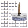 50 Pcs Screw-On Furniture Felt Pads for Chair Legs
