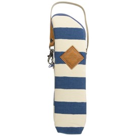 Betta Insulated Pouch for Dr. Betta Bottles, Striped & Dot, Denim Blue